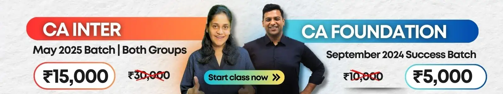 CA Foundation September and CA Inter May 25 Attempt