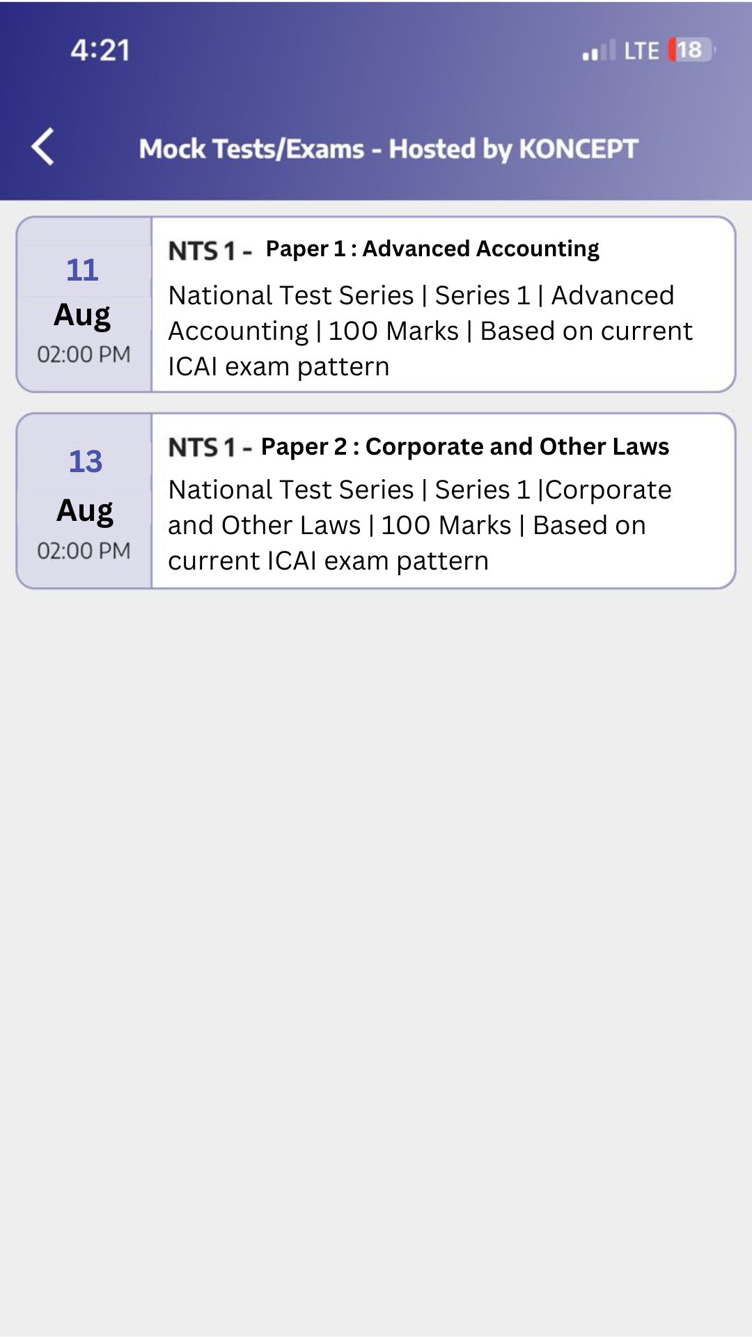 CA Inter Sep 25 Exam