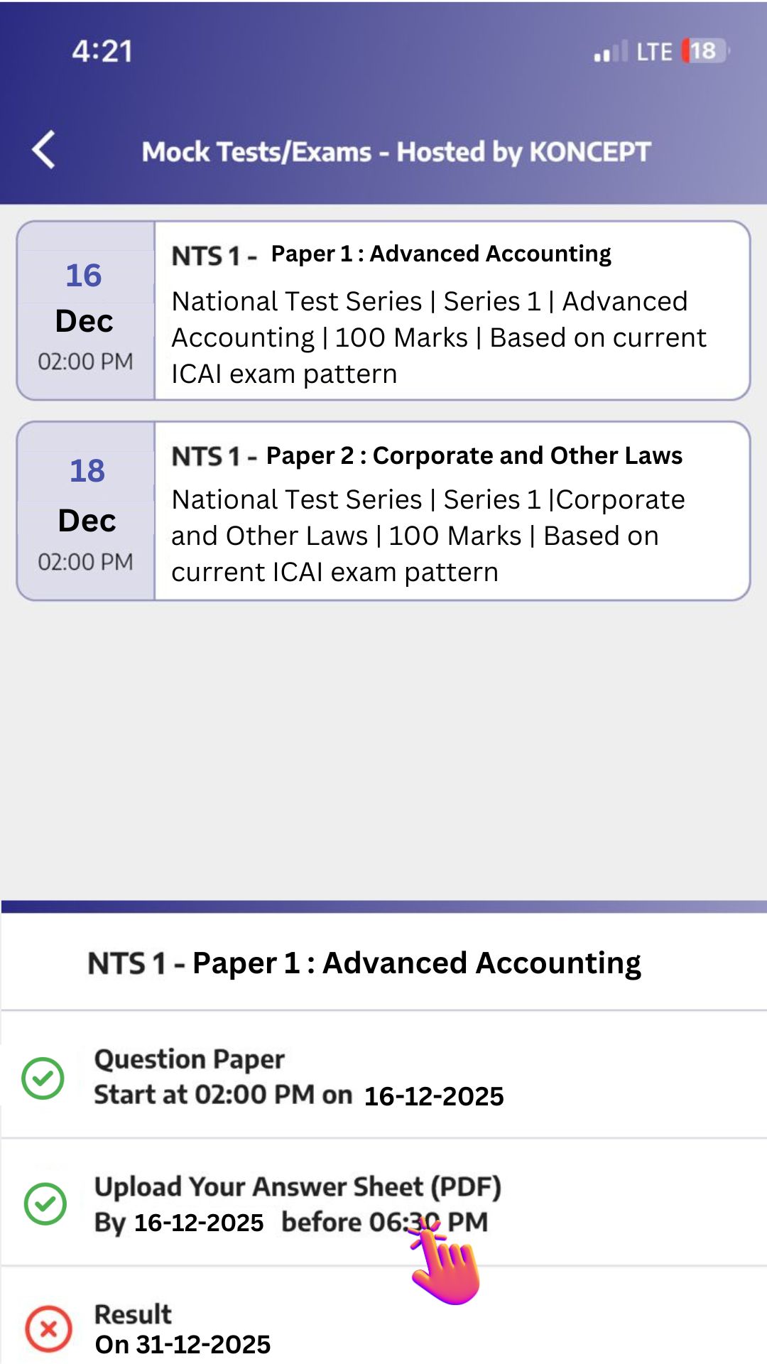 CA Inter Jan 26 Exam