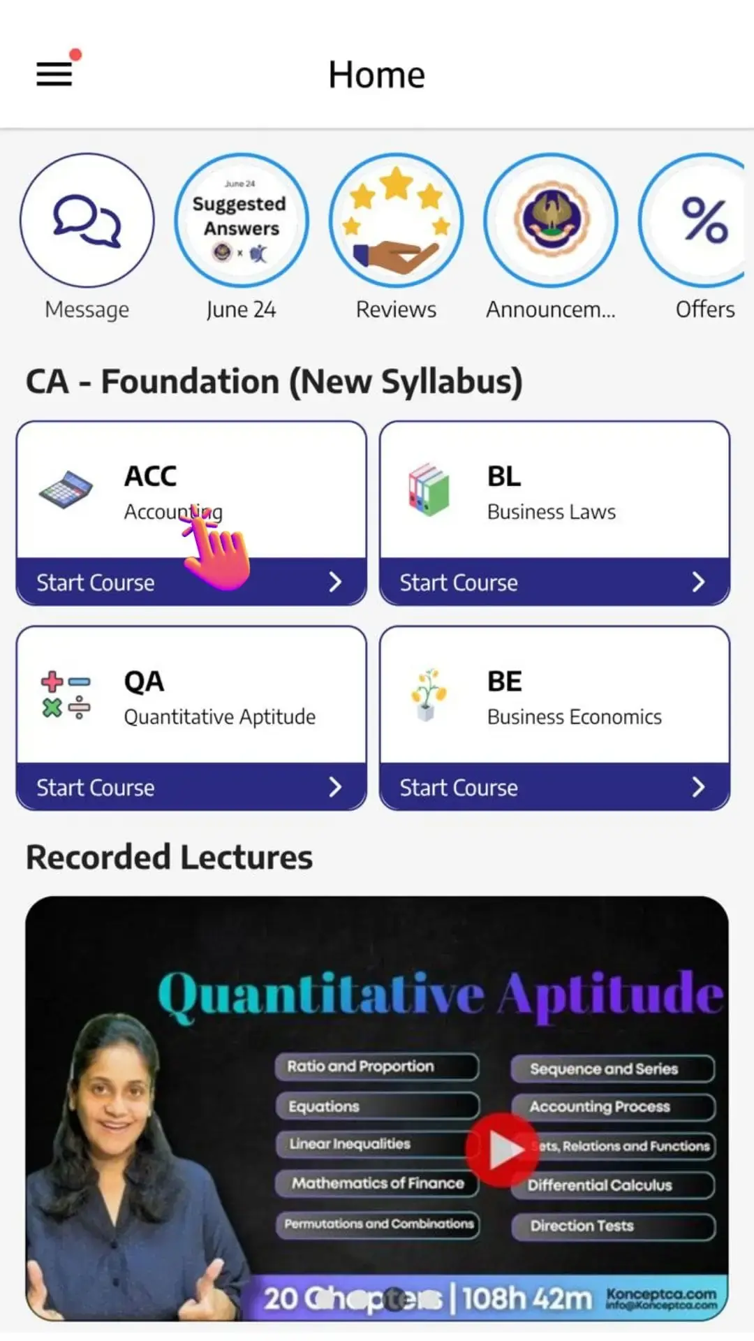 CA Foundation Free Lectures
